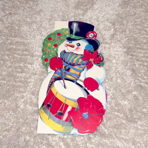 Set of 2 Vintage Christmas die cut picture art in EUC new with labels st… - Picture 3 of 14